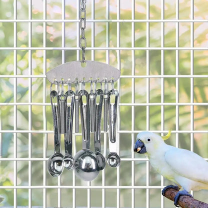 Parrot Stainless Steel spoon Toy