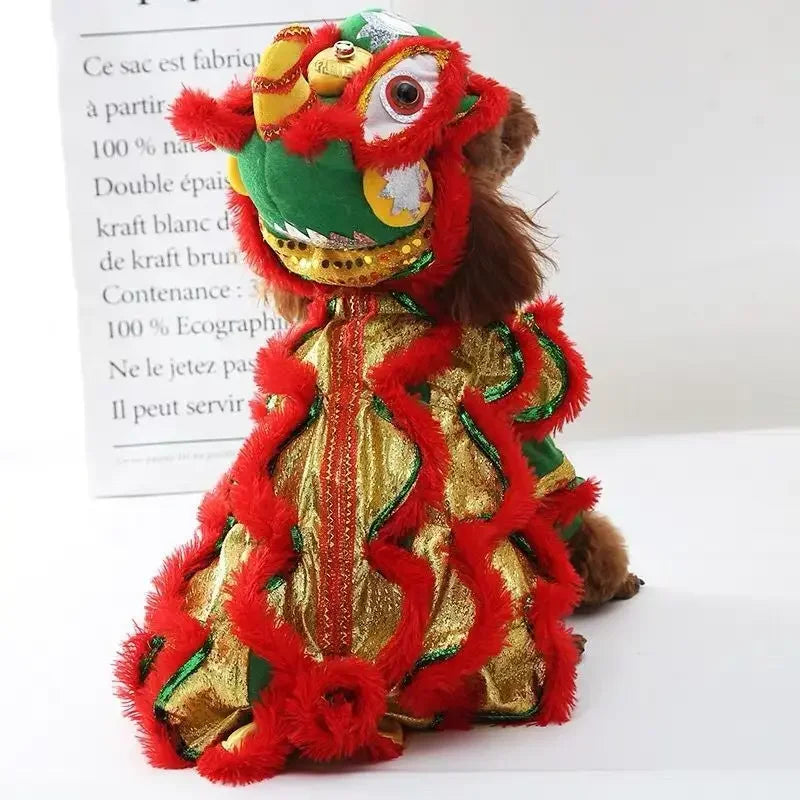 Chinese Style Chinese  Pet Outfits for Cats Dogs