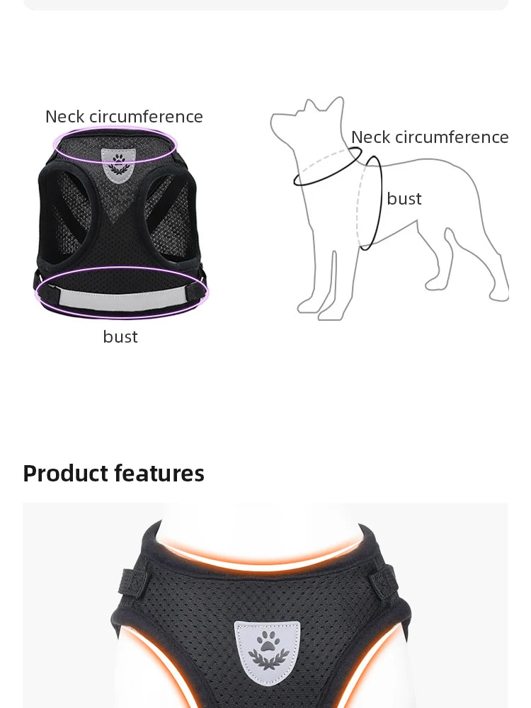 Pet Leash Undershirt Harnesses