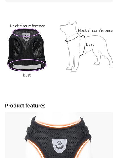 Pet Leash Undershirt Harnesses