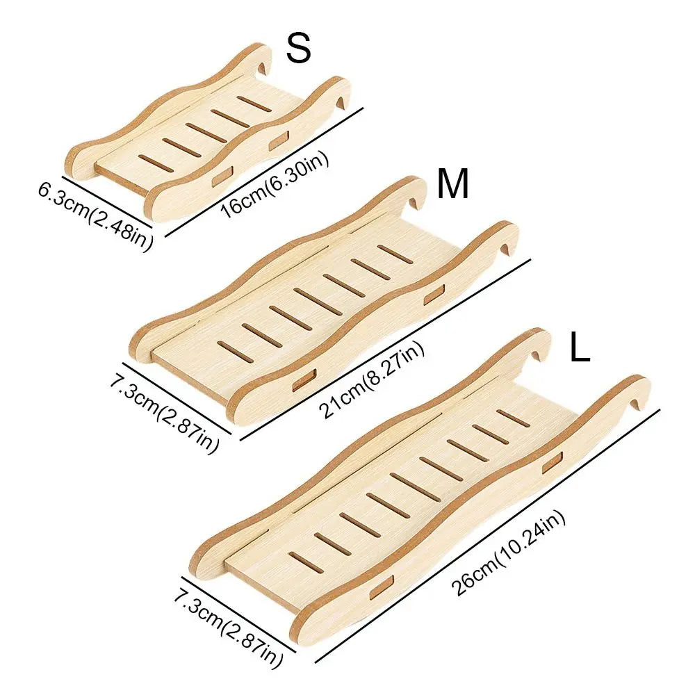 Wooden Hamster Ladder Suspension Bridge