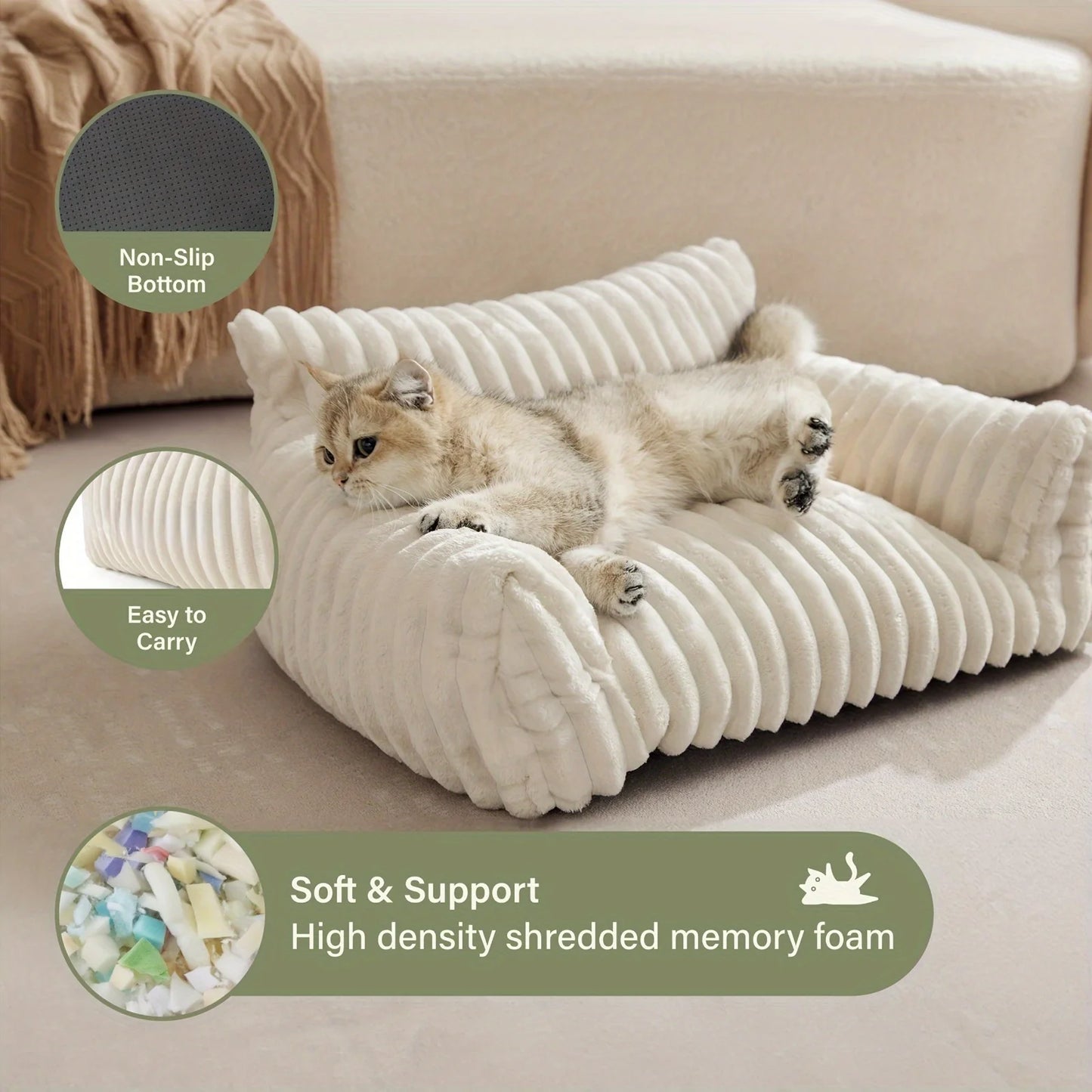 Fluffy  Cat Sofa Bed