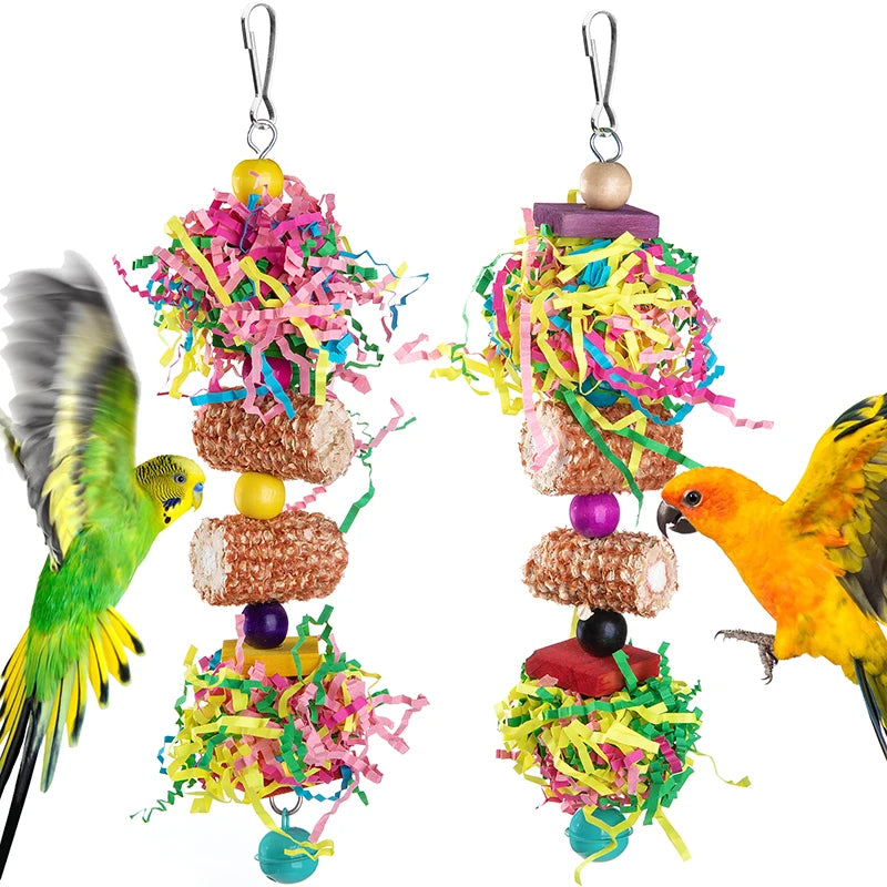 Assorted Hanging Cage Bird Chewing Rack Toys