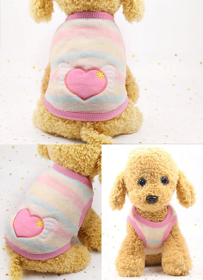 Cartoon Fleece Pet Clothes