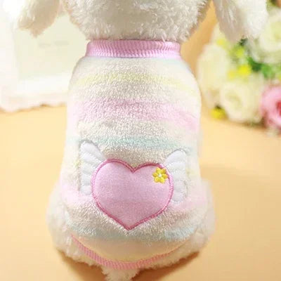 Cartoon Fleece Pet Clothes