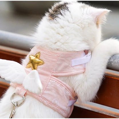 Angel Wing Vest Cat Dog Set