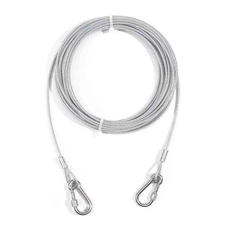 Double-headed Dog Tie Out Cable Leash