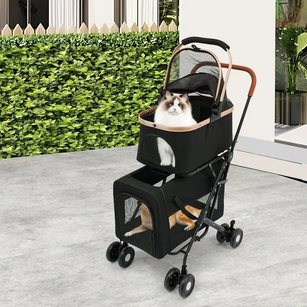 Pet Travel Carrier Strolling Cart