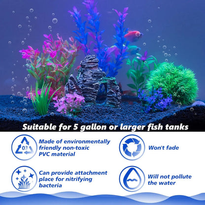 Artificial Aquarium Plants and Rocks