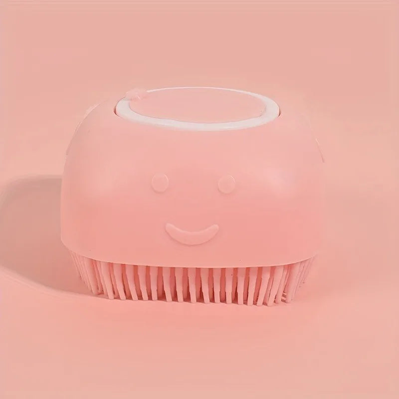 Pet Massage Brush Shampoo Dispenser