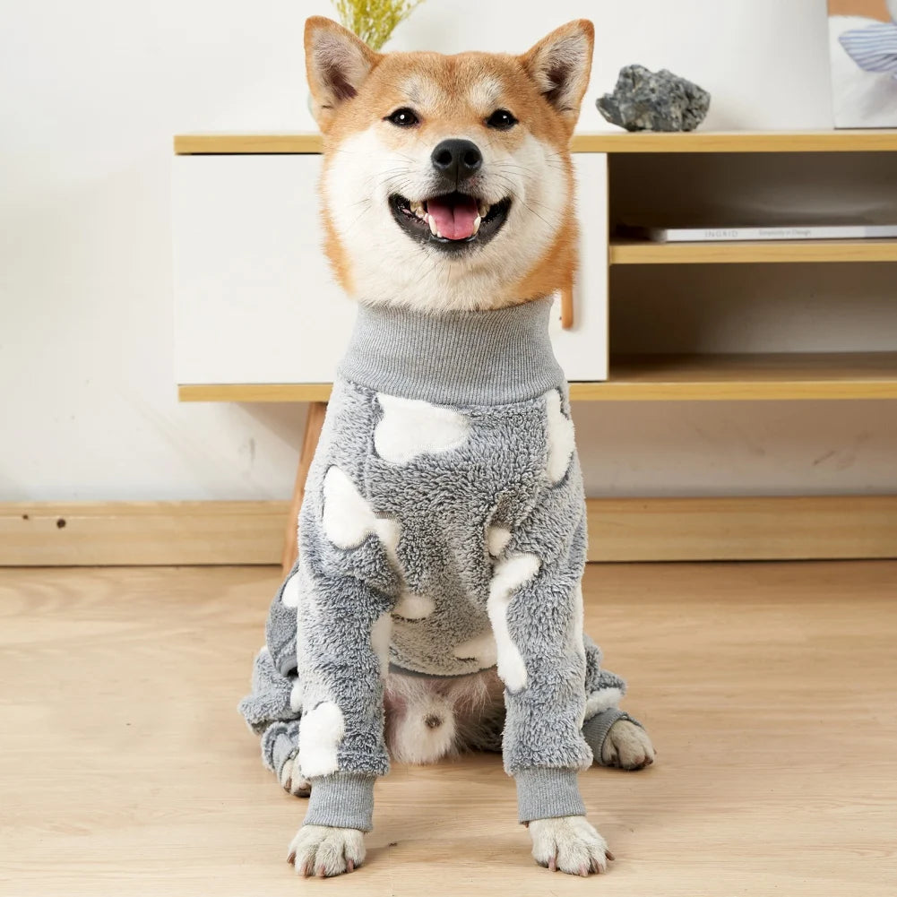 Onesie Pet Pjs Full Body Cover Dog Jumpsuit Clothing