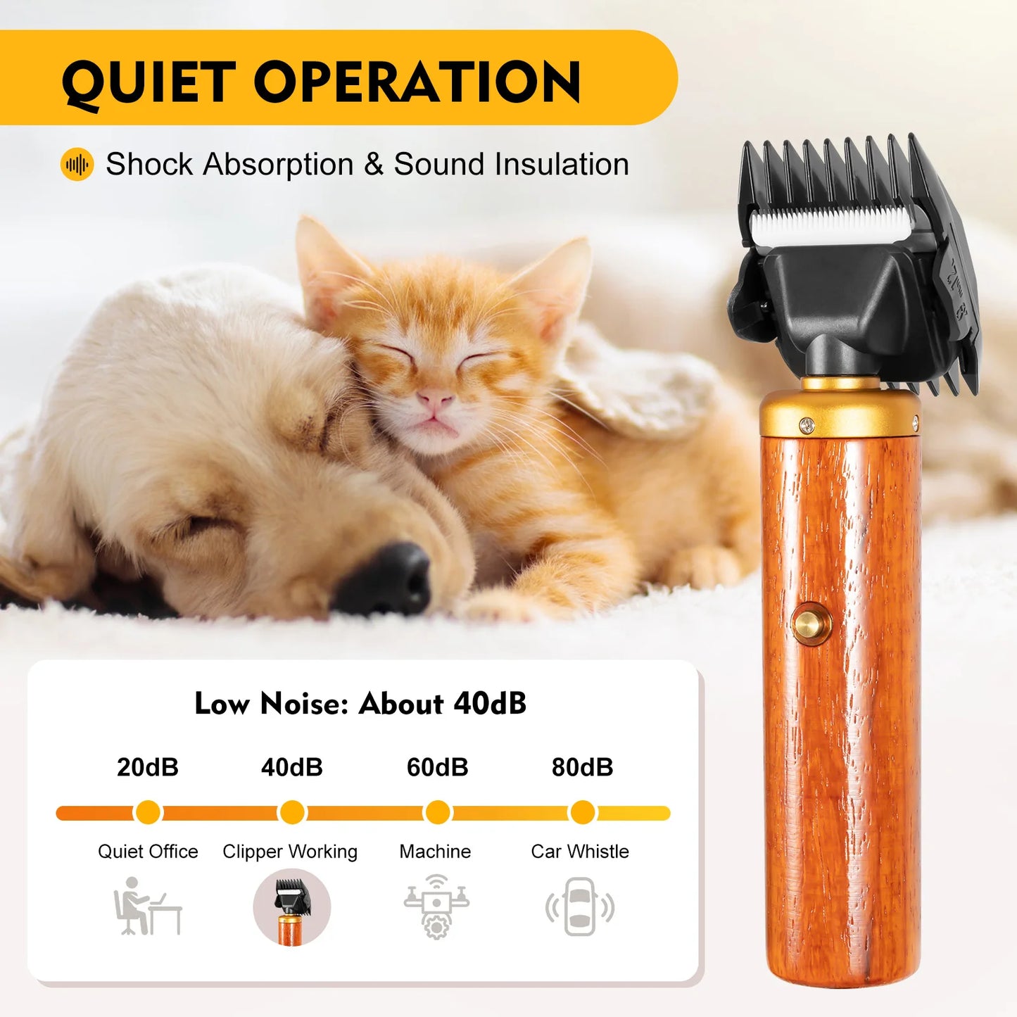 55W 8000rpm Professional Pet Clipper