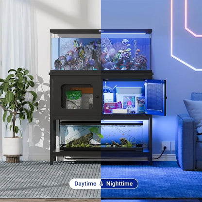 40-50 Gallon Fish Tank with Cabinet Accessories Storage