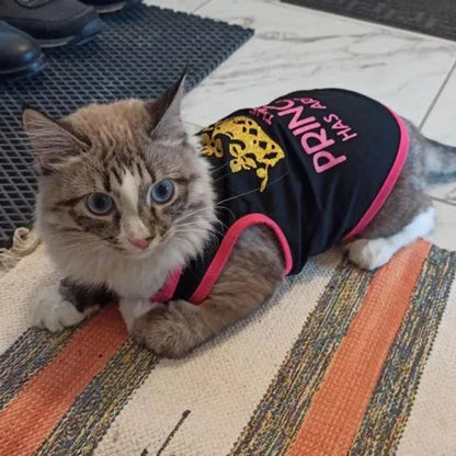 Summer Cotton Sphynx Cat T Shirt Vest
