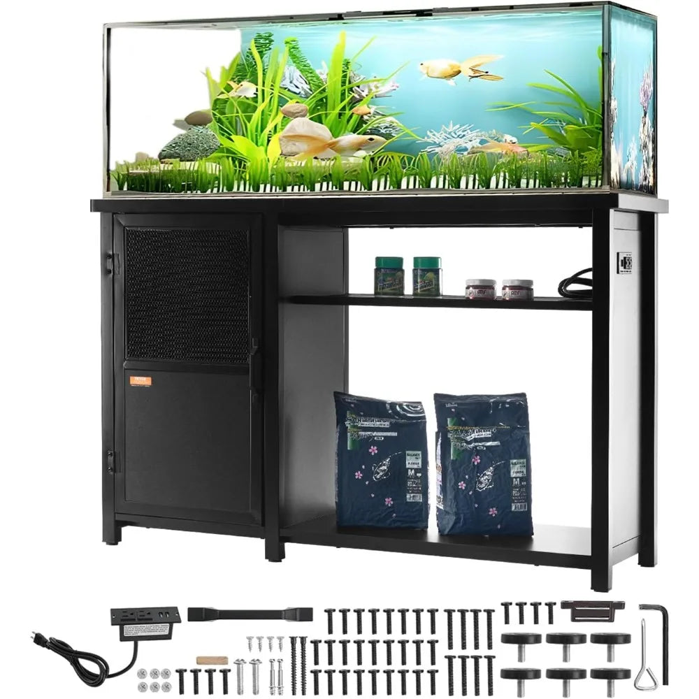 Aquarium Stand with 75 Gallon Fish Tank