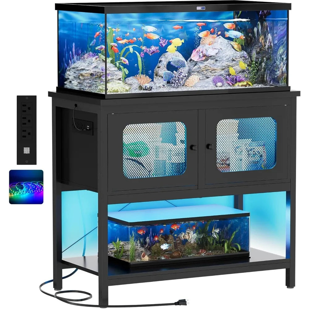 40-50 Gallon Fish Tank with Cabinet Accessories Storage