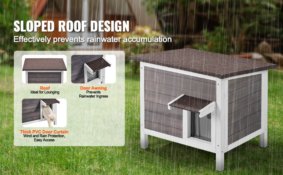 Outdoor Cat House Weatherproof