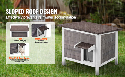 Outdoor Cat House Weatherproof