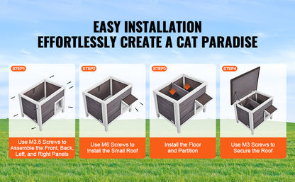 Outdoor Cat House Weatherproof